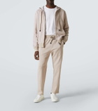 Brioni Cotton-blend jersey hoodie