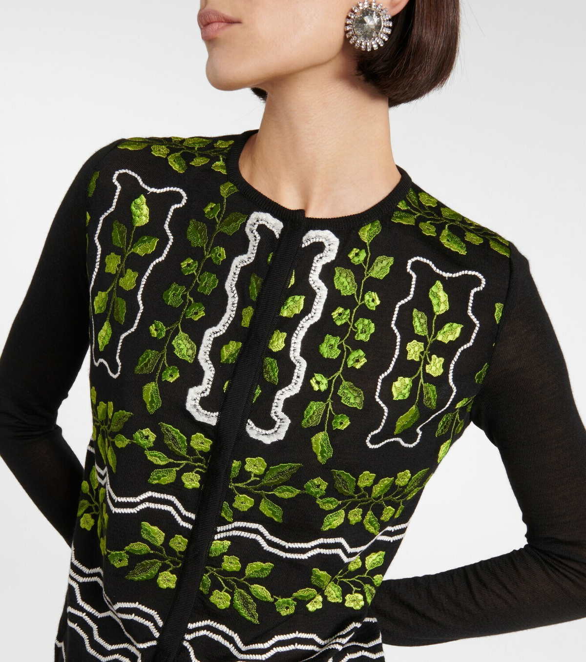Giambattista Valli - Embroidered cashmere and silk cardigan