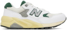 New Balance White 580 Sneakers