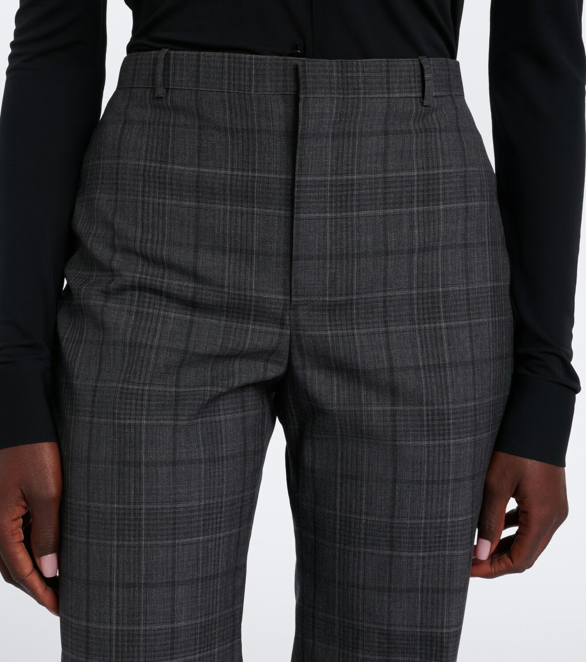 Gucci Checked wool straight pants