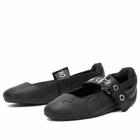 Puma Women's Speedcat Ballet Dress-Up Buckle Ballet in Black