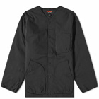 Nanga Men's Ripstop Inner Down Cardigan in Black