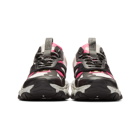 Valentino Black and Pink Valentino Garavani Camouflage Bounce Sneakers