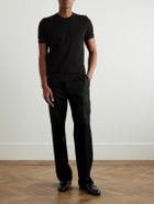 Brioni - Sea Island Cotton-Piqué T-Shirt - Black