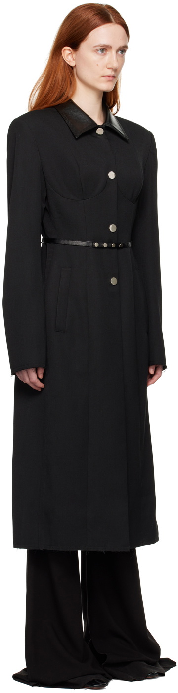 JUNEYEN Black Belted Light Coat