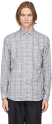 Ermenegildo Zegna Grey Check Premium Cotton Shirt