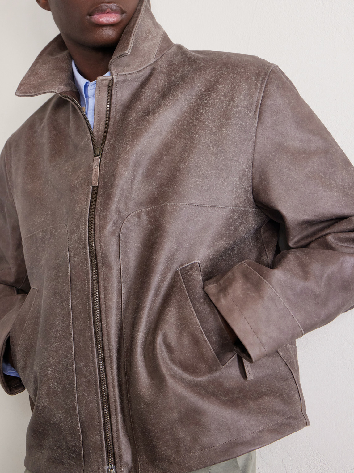 A Kind Of Guise - Nandi Leather Jacket - Brown