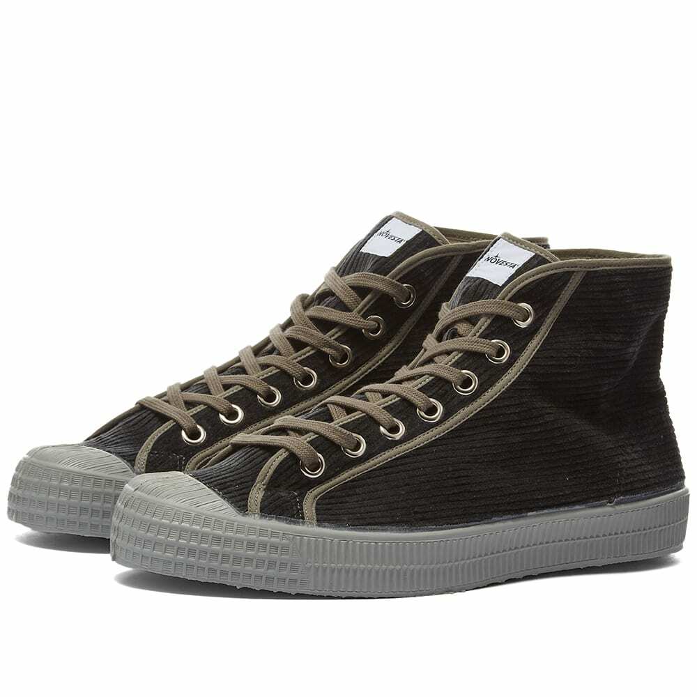 Novesta Men's Star Dribble Corduroy Sneakers in Dark Grey/Light Grey ...