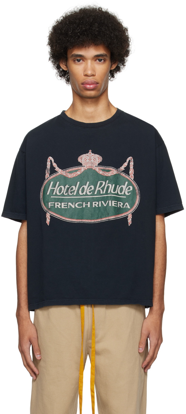 【関税込み】Rhude ブラック Riviera Tシャツ Rhude - Rhude Riviera T-shirt | HBX - Globally Curated