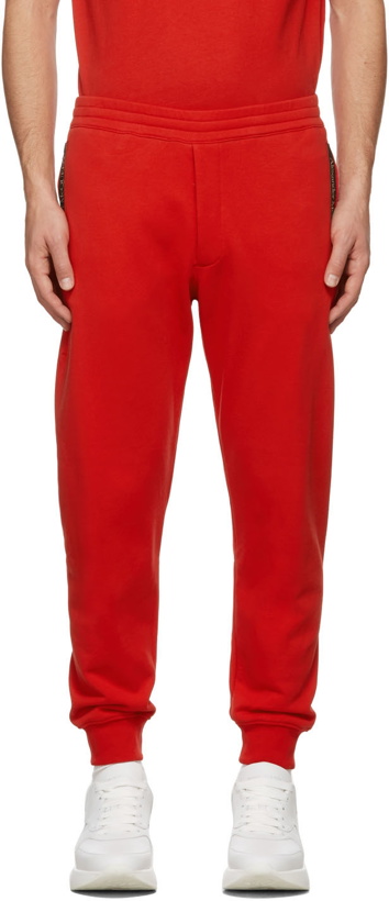 Photo: Alexander McQueen Red Jogger Lounge Pants