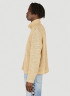 Shrunken Polo Sweater in Beige