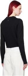 Wooyoungmi Black Cropped Cardigan