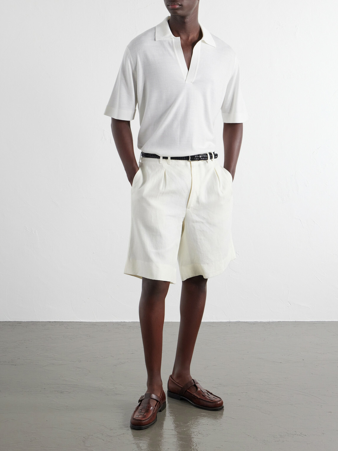Orlebar Brown - Raffertie Merino Wool Polo Shirt - Neutrals