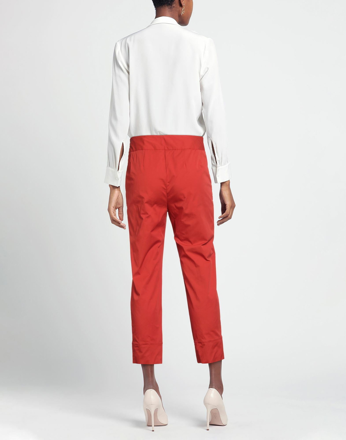 Alessia Santi Womens Pants in Tomato red