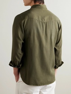 Officine Générale - Benoit Garment-Dyed Lyocell-Twill Shirt - Green