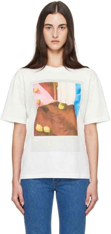 Photo: Jil Sander White Printed T-Shirt
