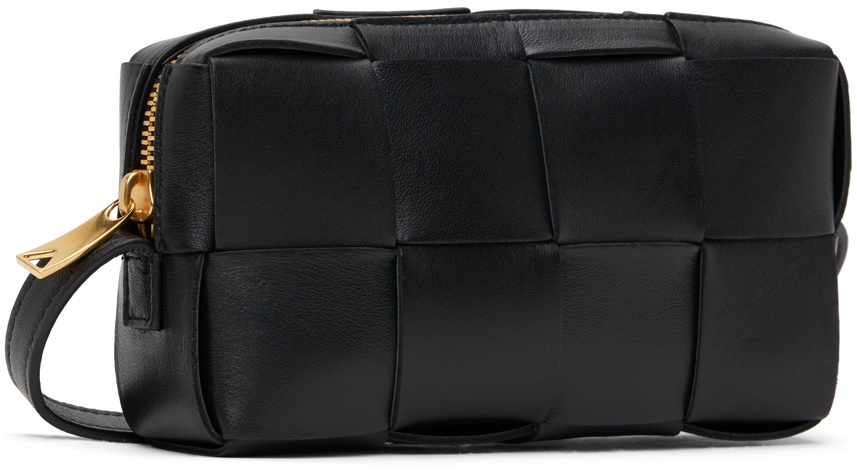 ■BOTTEGA VENETA■ Mini Cassette Shoulder Bag Black 667048VC BOTTEGA VENETA Candy Cassette Intrecciato Shoulder Bag