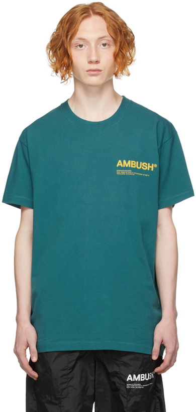 Photo: AMBUSH Blue Jersey 'Workshop' T-Shirt