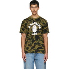 BAPE Khaki 1st Camo College T-shirt