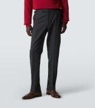 Thom Sweeney Wool flannel slim pants