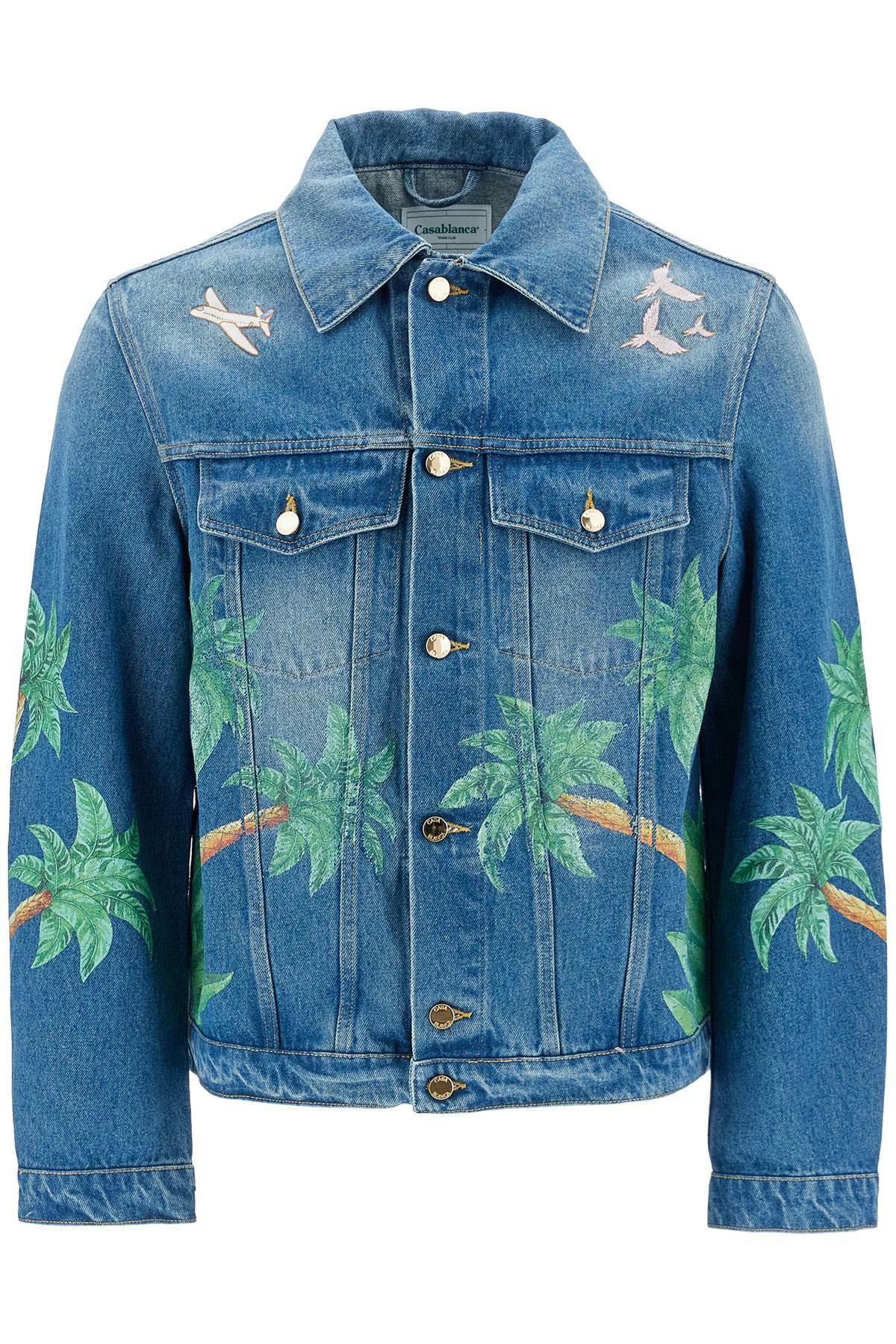 Originally $575 CASABLANCA Huakai Multicolor Printed Denim