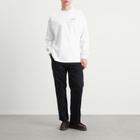 Unlikely Dry Goods Men's Team Logo Long Sleeve T-Shirt in White