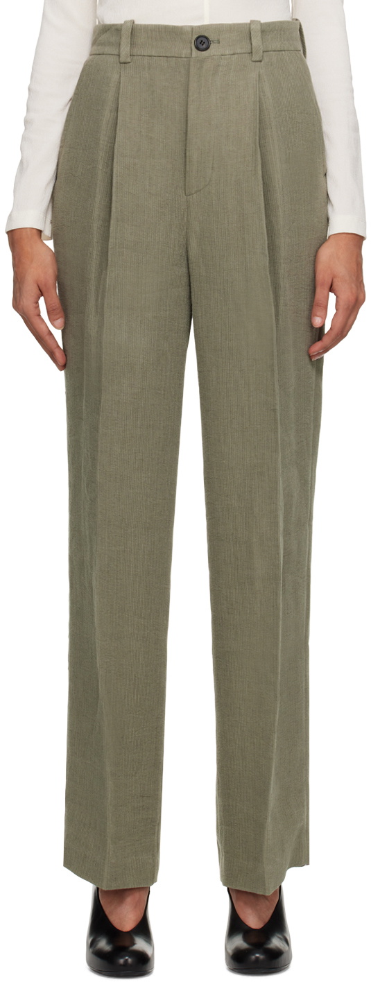 UMBER POSTPAST SSENSE Exclusive Khaki Trousers