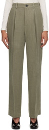UMBER POSTPAST SSENSE Exclusive Khaki Trousers