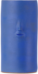 Rami Kim Studio Blue Ceramic Face Vase