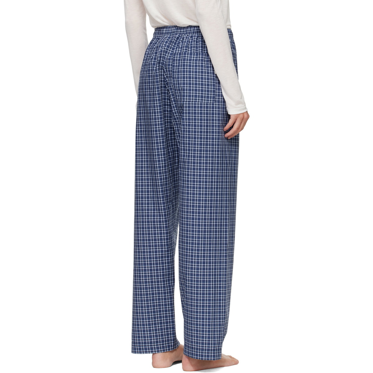 Tekla Navy Fine Twill Pyjama Pants