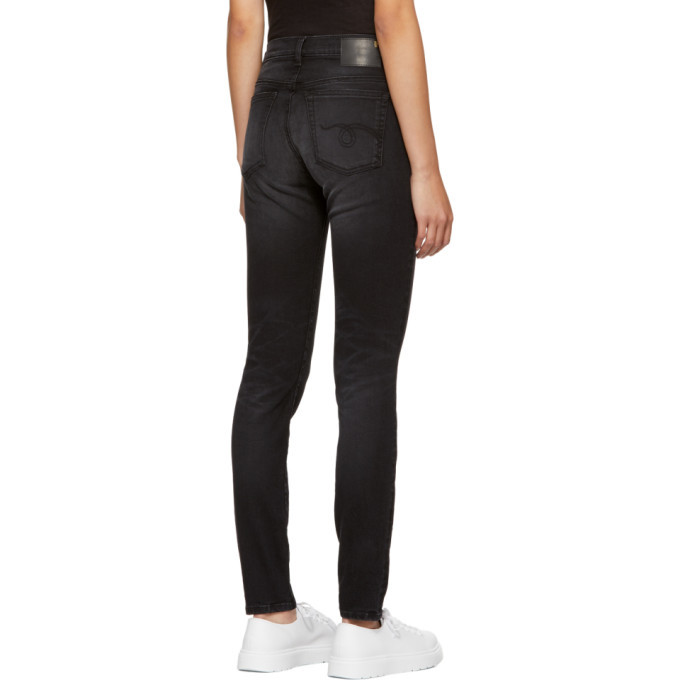 R13 Black High Rise Skinny Jeans R13