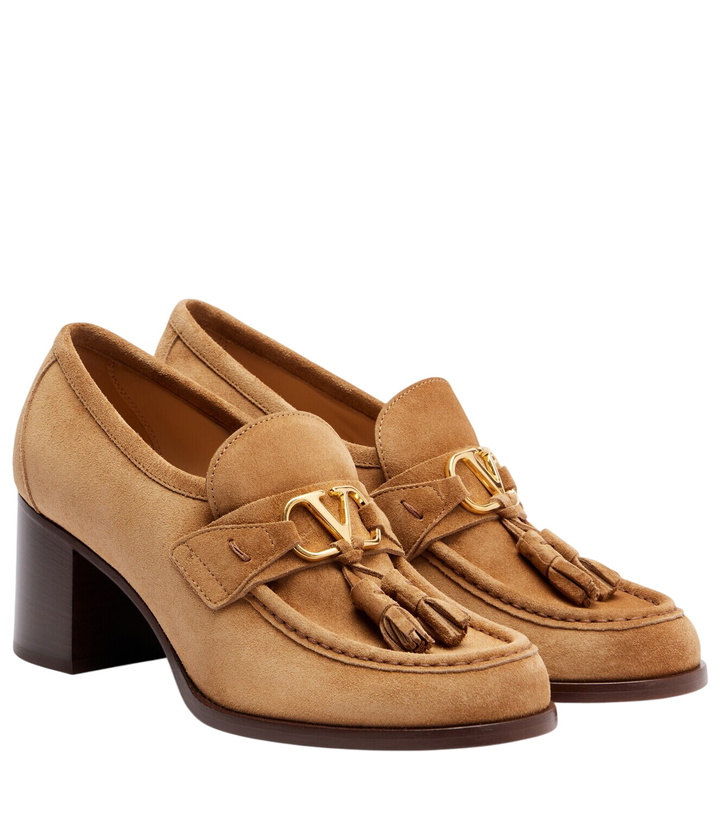 Photo: Valentino Garavani VLogo 60 suede loafer pumps