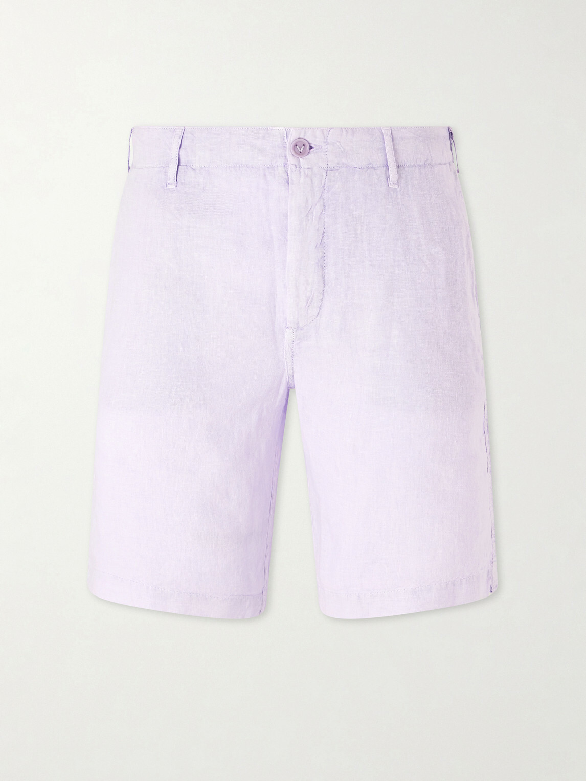 Vilebrequin - Straight-Leg Garment-Dyed Linen Shorts - Pink