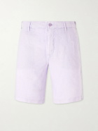 Vilebrequin - Straight-Leg Garment-Dyed Linen Shorts - Pink