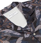 Officine Generale - Dario Camp-Collar Printed Cotton Shirt - Black