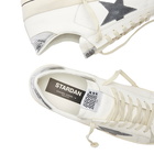 Golden Goose Men's Stardan Leather and Suede Sneaker in White/Grey/Silver