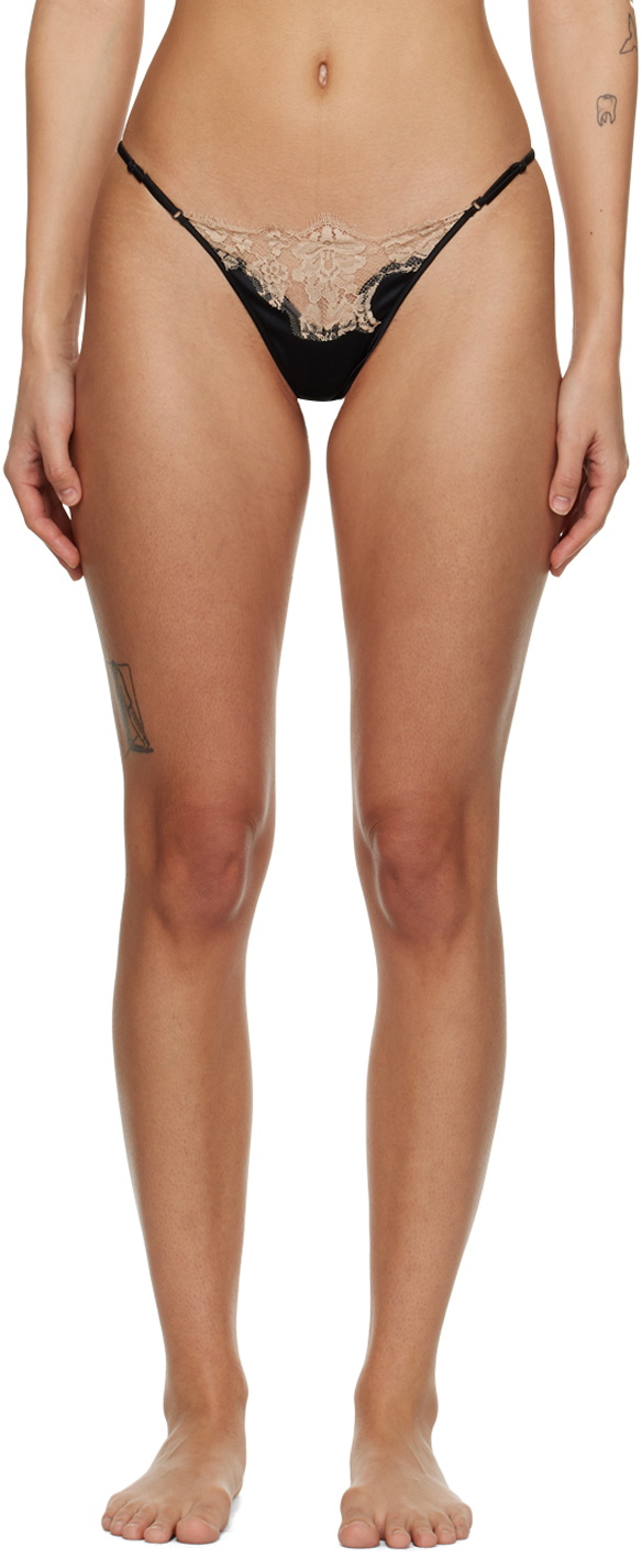 Kiki de Montparnasse Black Orchid Thong