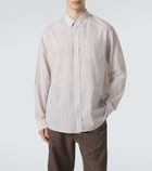 The Row Pompeo checked cotton chambray shirt