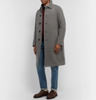 Mr P. - Checked Wool Overcoat - Black