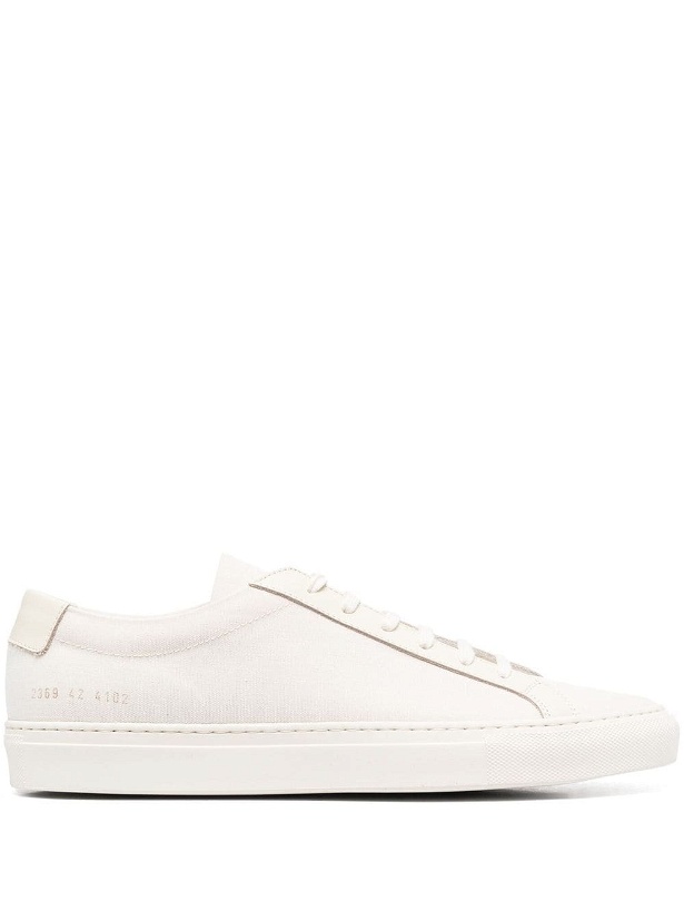 Photo: COMMON PROJECTS - Achilles Leather And Canvas Sneakers