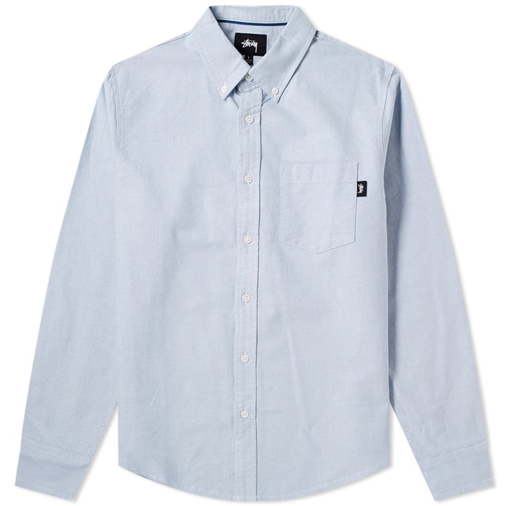 Photo: Stussy Frank Oxford Shirt Blue