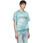 Amiri Blue Tie-Dye Lovers T-Shirt