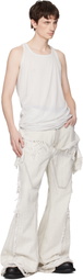 Rick Owens DRKSHDW Off-White Temple Loose Tank Top