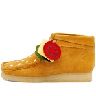 Clarks Originals x Vandy the Pink Wallabee Boot in Tan Embroidery