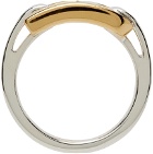 AMBUSH Silver & Gold 'A' Ring