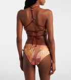 Isabel Marant Analia printed bikini top