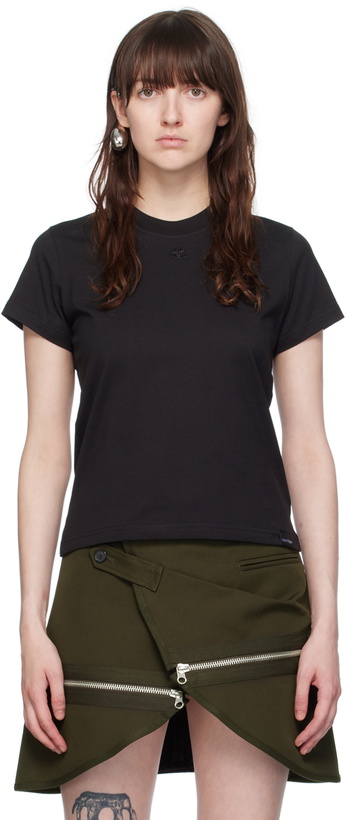 Photo: Courrèges Black 'AC' T-Shirt