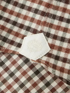 Loro Piana - Logo-Appliquéd Checked Cotton-Flannel Shirt - Brown