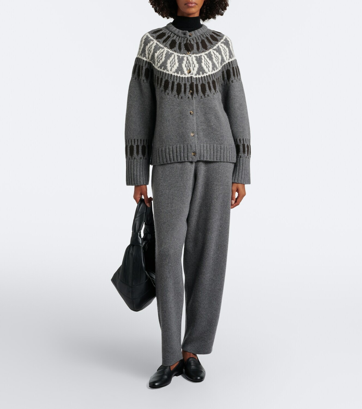 Arch4 Hayden knitted cashmere barrel-leg pants
