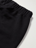 AMI PARIS - Logo-Embroidered Cotton-Jersey Sweatpants - Black